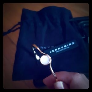 Rose gold mother of pearl cuff